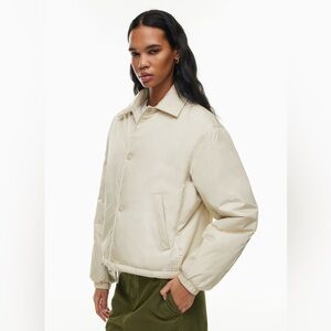 Aritzia Cream Puffer Jacket